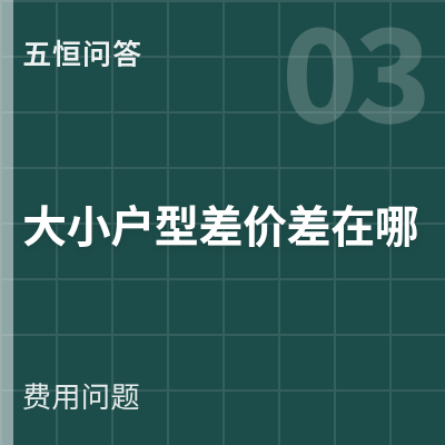 封面：100平和300平的房子五恒差价主要差在